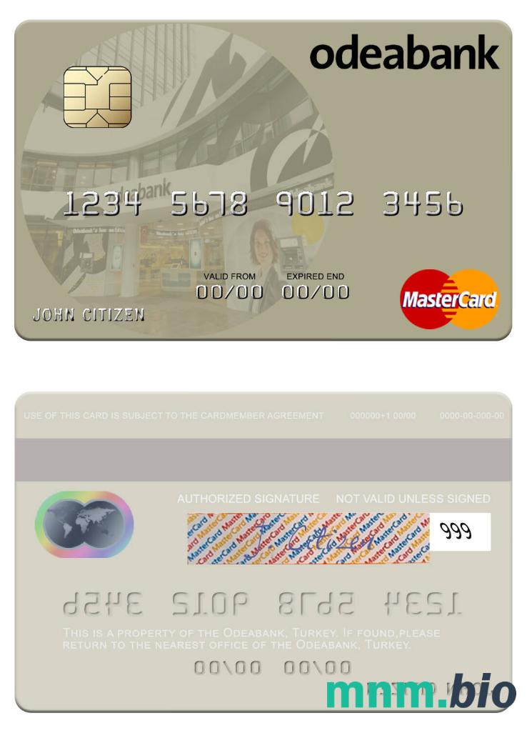 Turkey Odeabank maastercard przykład w formacie PSD